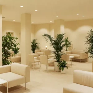 gambar Sofa dan Kursi Tamu yang Nyaman untuk Ruang Tunggu Kantor-kontraktor interior kantor splusa.id