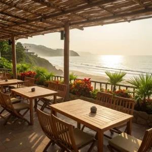 ruang kerja outdoor dengan view yang indah-kontraktor interior kantor splusa.id