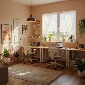 ruang kerja tim kecil dengan sentuhan personal-kontraktor interior kantor splusa.id