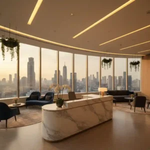 Kantor modern mewah di Jakarta hasil pengerjaan daftar kontraktor interior di jakarta terbaik SPlusA.id