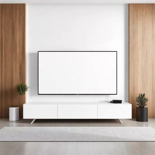 backdrop tv minimalis ruang keluarga dengan aksen kayu dan warna putih menawan backdrop tv minimalis ruang keluarga dengan aksen kayu dan warna putih menawan