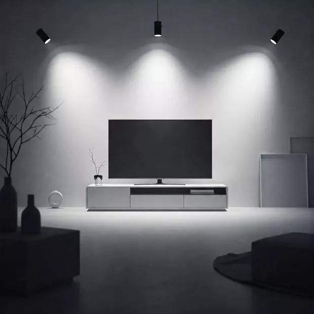 backdrop tv minimalis ruang keluarga dengan pencahayaan spotlight home theater anda backdrop tv minimalis ruang keluarga dengan pencahayaan spotlight home theater anda