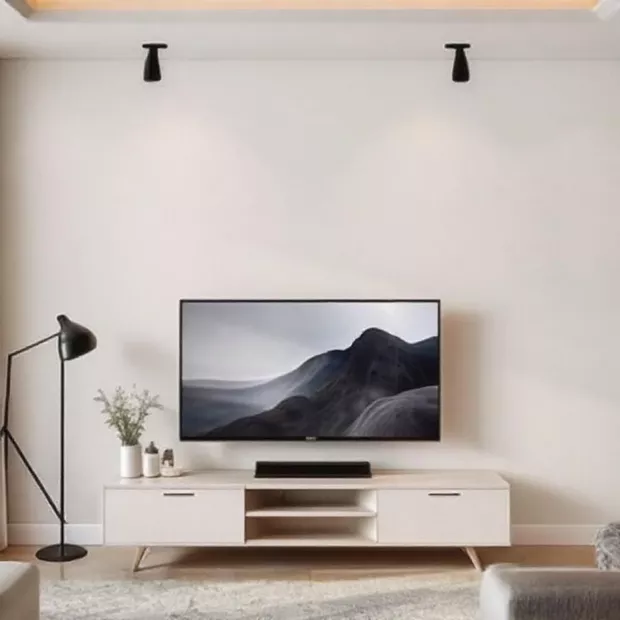 backdrop tv minimalis ruang keluarga dengan rak buku backdrop tv minimalis ruang keluarga dengan rak buku