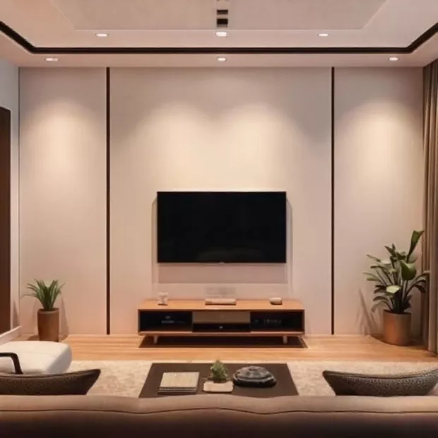 backdrop tv minimalis ruang keluarga dengan warna lembut menenangkan backdrop tv minimalis ruang keluarga dengan warna lembut menenangkan