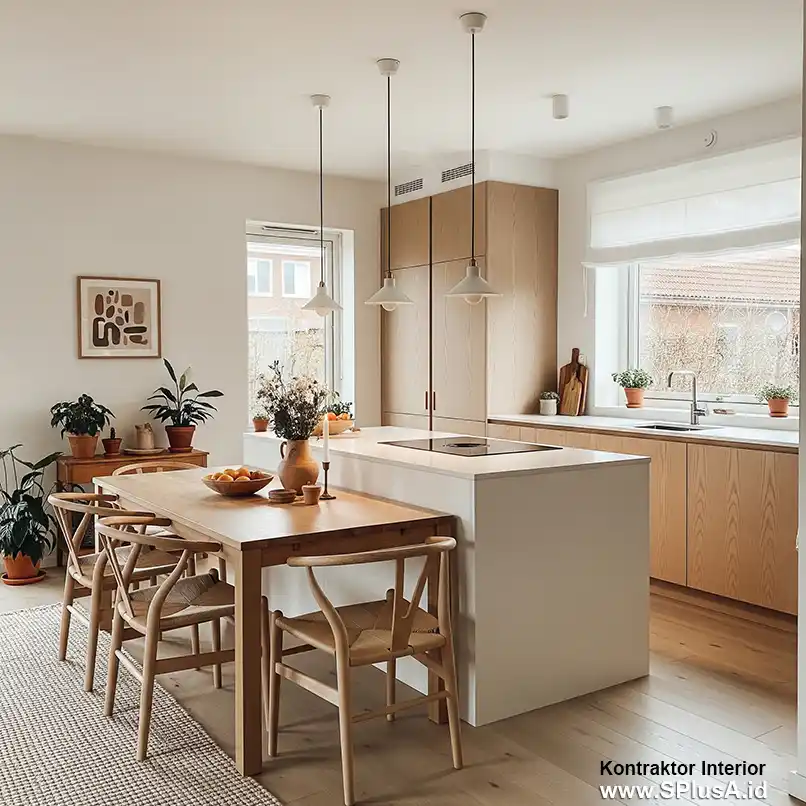dapur scandinavia minimalis modern -Kontraktor Interior splusa.id
