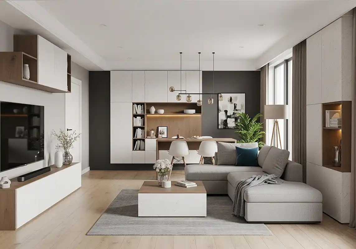 harga jasa desain interior per meter-ruang tamu open space minimalis modern-jasa interior splusa.id harga jasa desain interior per meter-ruang tamu open space minimalis modern-jasa interior splusa.id