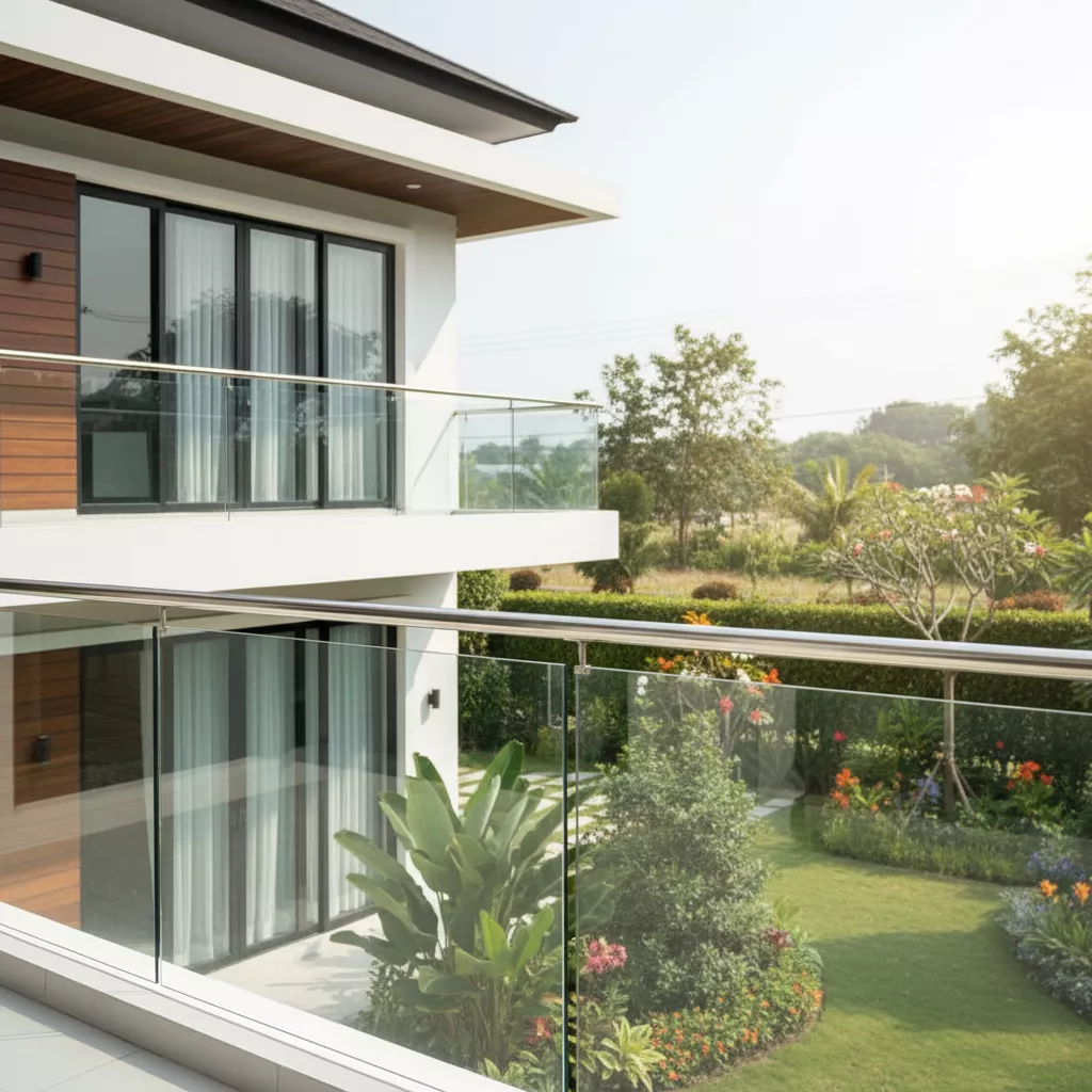 Aplikasi model pagar stainless minimalis terbaru untuk balkon rumah modern-konsultan interior splusa.id