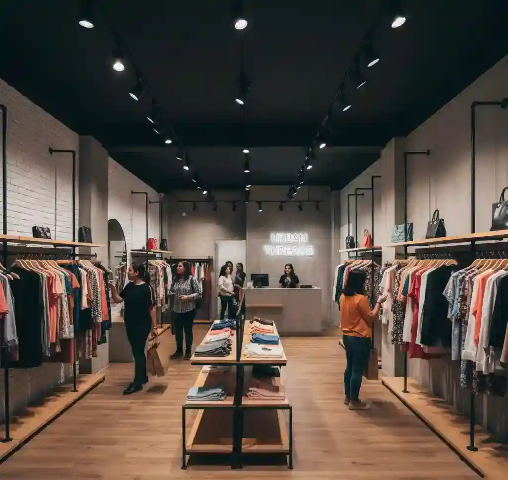 Contoh hasil jasa desain interior toko baju konsep industrial modern-jasa desain dan kontraktor interior jakarta splusa.id Contoh hasil jasa desain interior toko baju konsep industrial modern-jasa desain dan kontraktor interior jakarta splusa.id