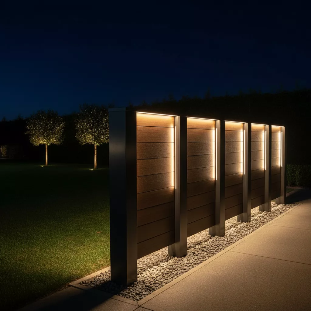 Desain tiang pagar minimalis modern dengan pencahayaan untuk tampilan malam yang mewah-jasa interior splusa.id Desain tiang pagar minimalis modern dengan pencahayaan untuk tampilan malam yang mewah-jasa interior splusa.id