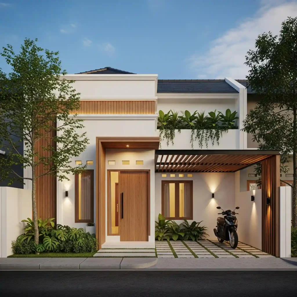 Gambar fasad modern untuk desain kost minimalis 1 lantai, sebuah investasi properti yang menguntungkan oleh SplusA.id