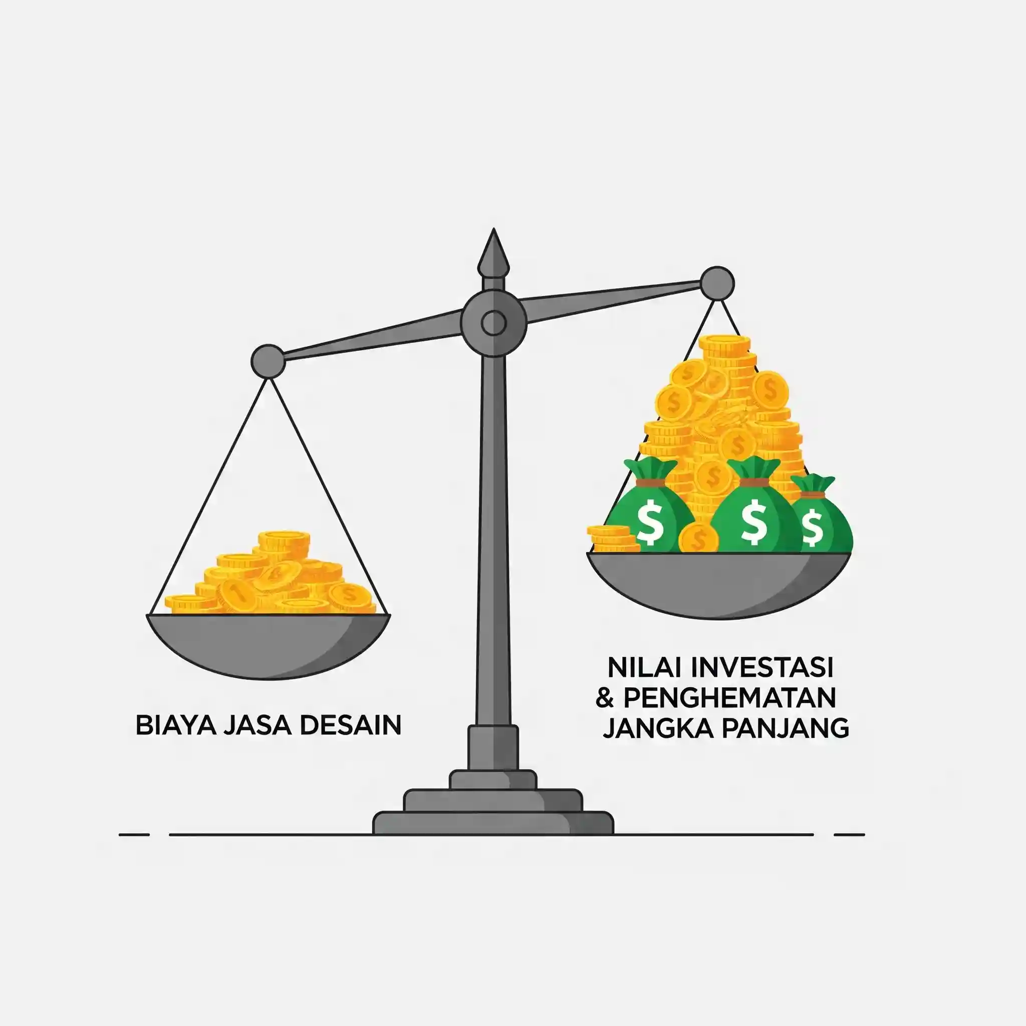 Ilustrasi perbandingan biaya jasa desain eksterior dengan nilai investasi properti-jasa interior jakarta splusa.id Ilustrasi perbandingan biaya jasa desain eksterior dengan nilai investasi properti-jasa interior jakarta splusa.id