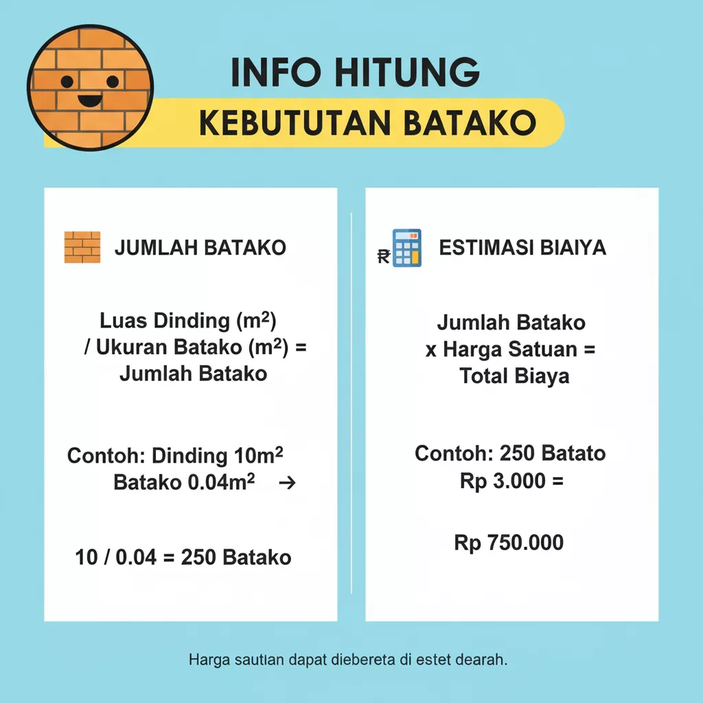 Infografis cara menghitung estimasi biaya dan harga pasang batako per meter persegi-jasa furniture interior splusa.id