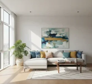 Jasa dekorasi interior modern dan nyaman untuk ruang keluarga di Jakarta oleh SplusA.id