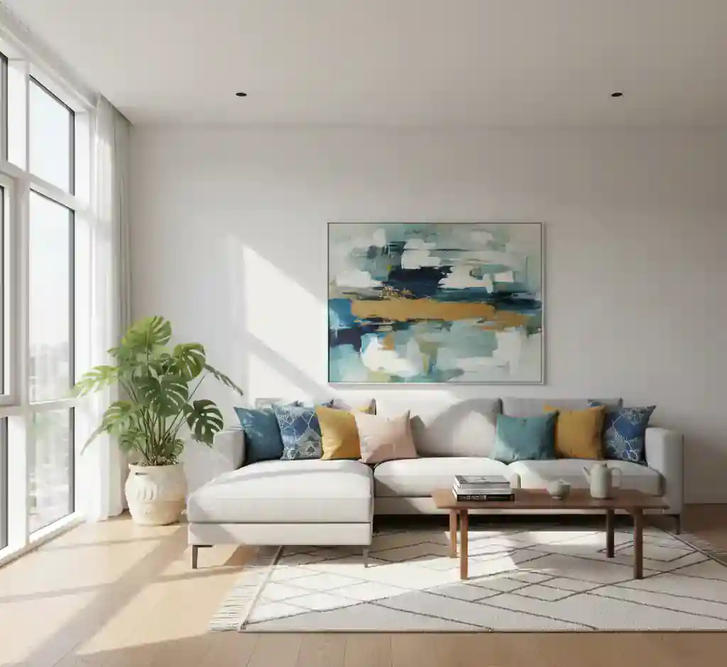 Jasa dekorasi interior modern dan nyaman untuk ruang keluarga di Jakarta oleh SplusA.id Jasa dekorasi interior modern dan nyaman untuk ruang keluarga di Jakarta oleh SplusA.id