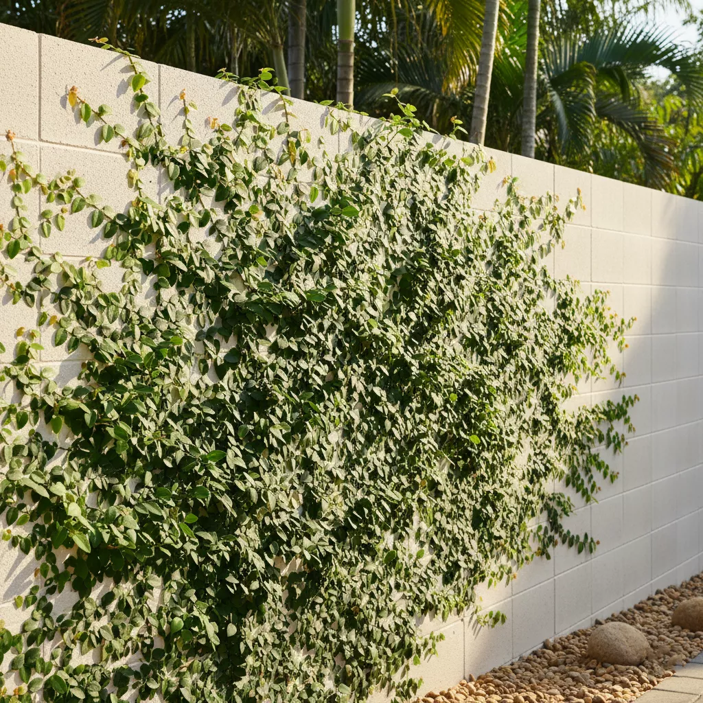 Model pagar batako minimalis yang menyatu dengan alam berkat hiasan tanaman rambat creeping fig yang hijau-jasa interior splusa.id Model pagar batako minimalis yang menyatu dengan alam berkat hiasan tanaman rambat creeping fig yang hijau-jasa interior splusa.id