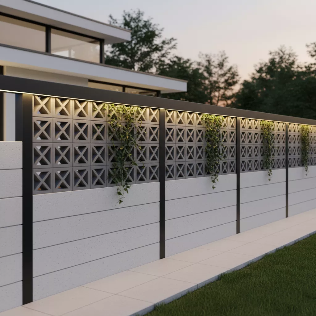 Model pagar hebel unik dikombinasikan dengan roster beton sebagai lubang angin-jasa interior splusa.id Model pagar hebel unik dikombinasikan dengan roster beton sebagai lubang angin-jasa interior splusa.id