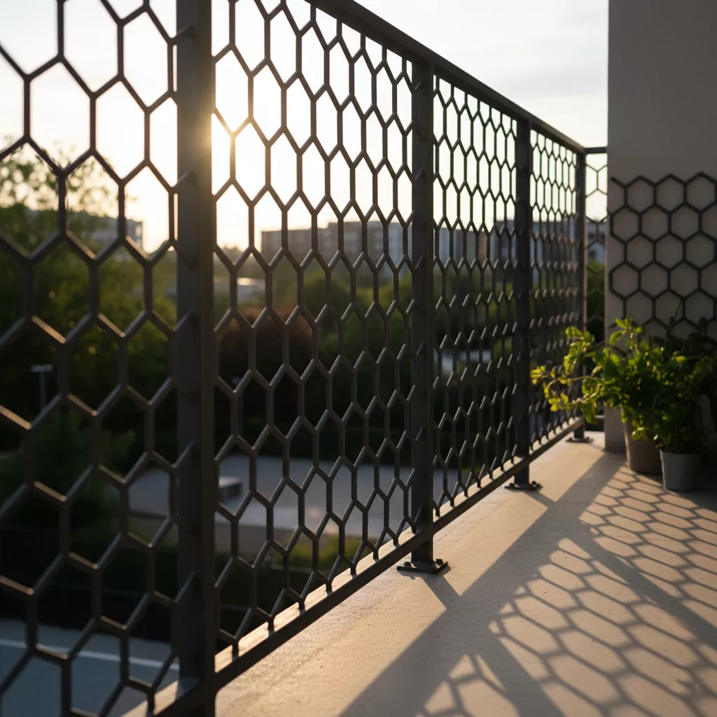 Model pagar teras lantai 2 motif laser cutting modern yang artistik dan personal-jasa interior splusa.id