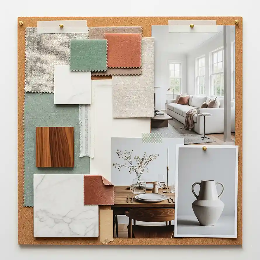 Mood board yang dibuat oleh konsultan desain interior untuk proyek residensial-jasa interior splusa.id Mood board yang dibuat oleh konsultan desain interior untuk proyek residensial-jasa interior splusa.id