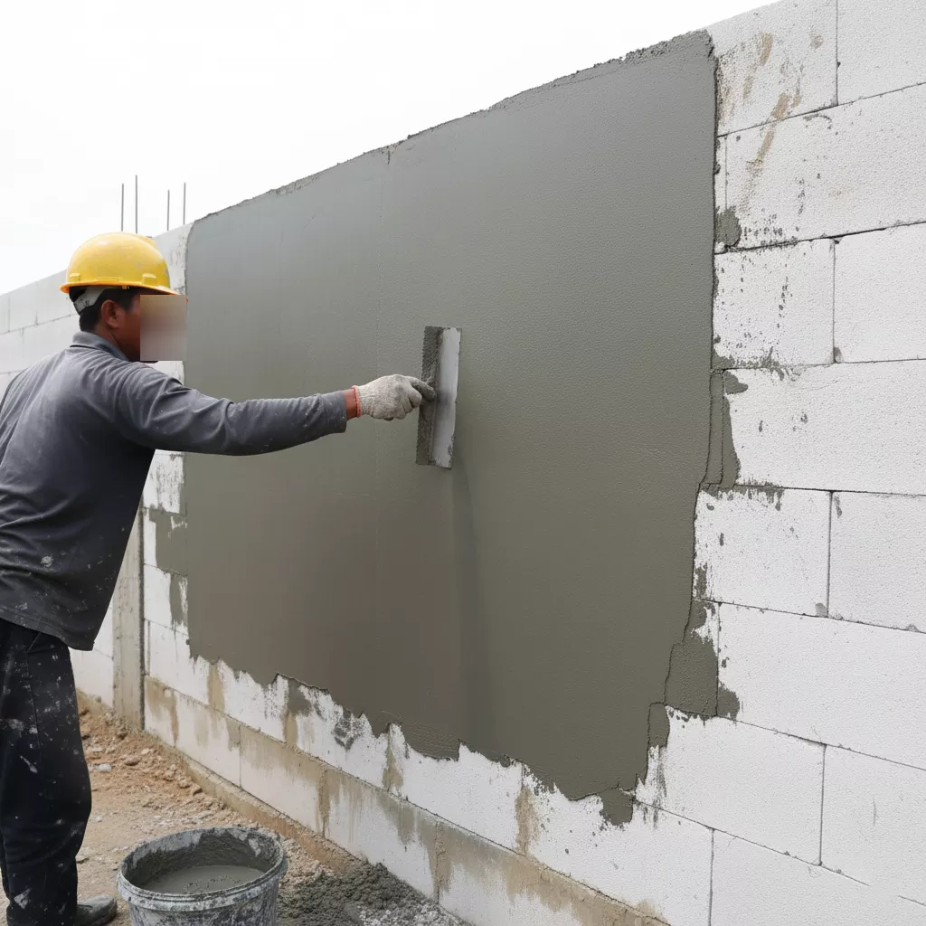 Teknik acian pada dinding pagar rumah dari hebel untuk hasil yang rata-jasa interior splusa.id Teknik acian pada dinding pagar rumah dari hebel untuk hasil yang rata-jasa interior splusa.id