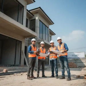 Tim jasa desain rumah harga kompetitif sedang supervisi proyek-interior splusa.id