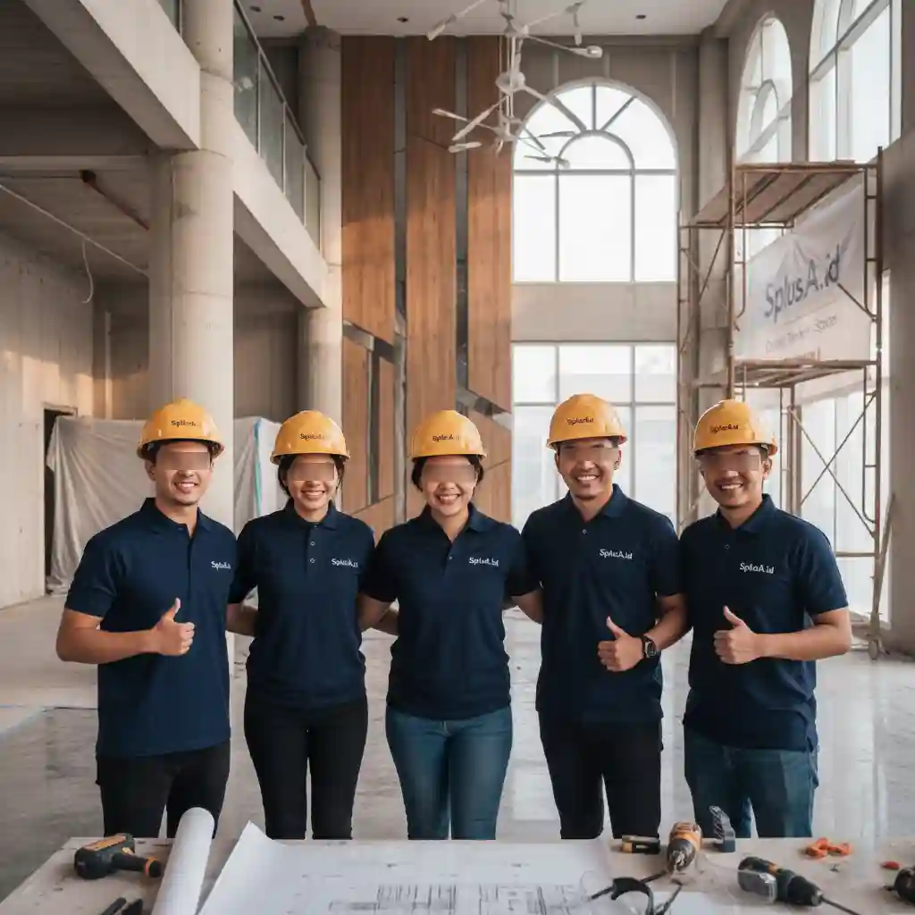 Tim profesional SplusA.id, ahli jasa desain interior dan kontraktor di Jakarta
