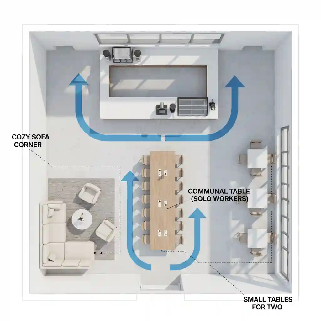 Tips zoning dan layout dari jasa desain cafe untuk memaksimalkan ruang dan kenyamanan-interior splusa.id