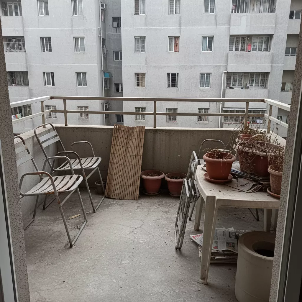 Transformasi pagar balkon stainless minimalis terbaru sebelum dan sesudah menggunakan jasa desain interior SplusA.id-jasa interior splusa.id