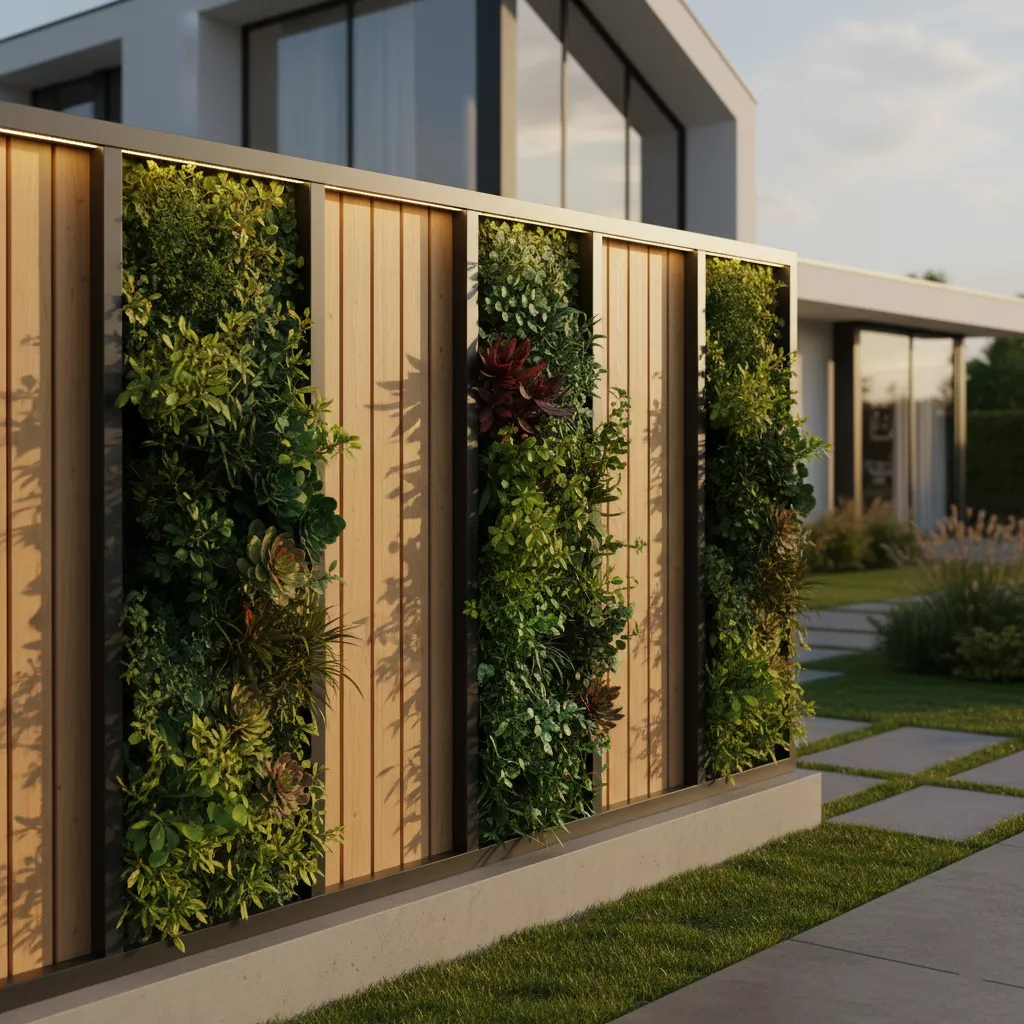 Tren model pagar rumah minimalis modern 2025 dengan konsep green wall-jasa interior splusa.id