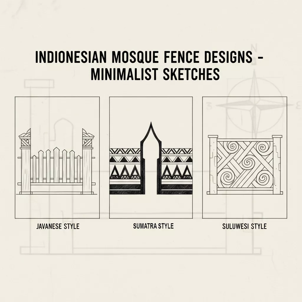 Variasi desain pagar masjid minimalis berbagai daerah di Indonesia-jasa interior desain splusa.id