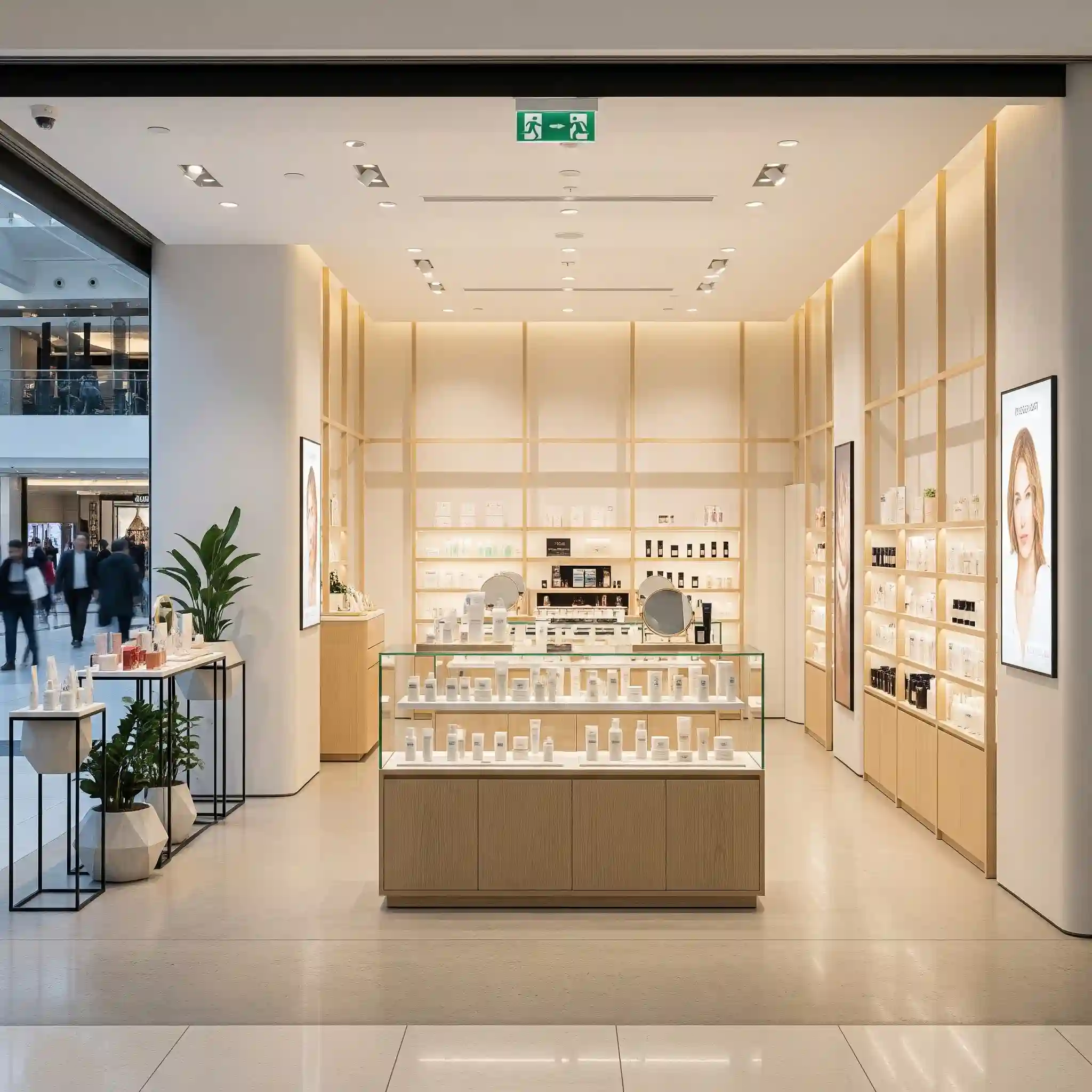 desain interior toko kosmetik minimalis di mall-jasa interior splusa.id desain interior toko kosmetik minimalis di mall-jasa interior splusa.id