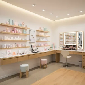 desain interior toko kosmetik minimalis-jasa interior splusa.id