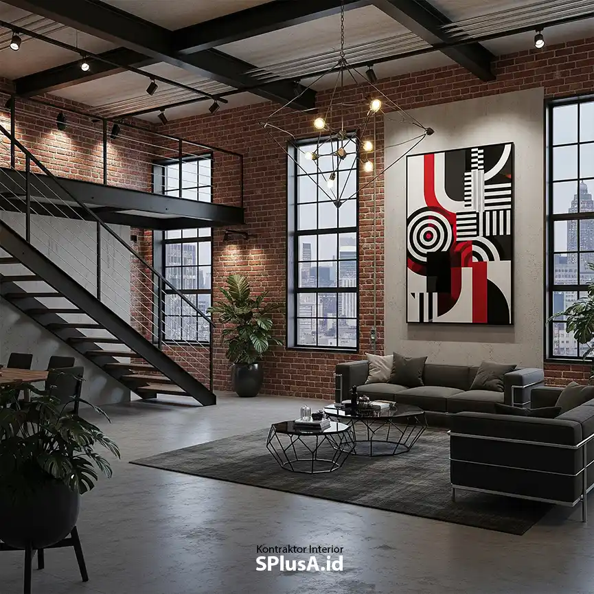 jasa dekorasi rumah Urban dan Edgy Industrial dan Modern-jasa interior splusa.id jasa dekorasi rumah Urban dan Edgy Industrial dan Modern-jasa interior splusa.id