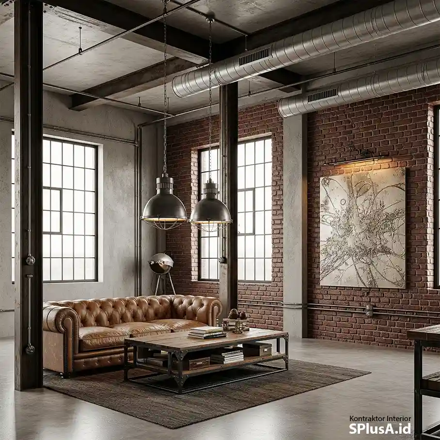 jasa interior apartemen studio Industrial-jasa interior splusa.id jasa interior apartemen studio Industrial-jasa interior splusa.id