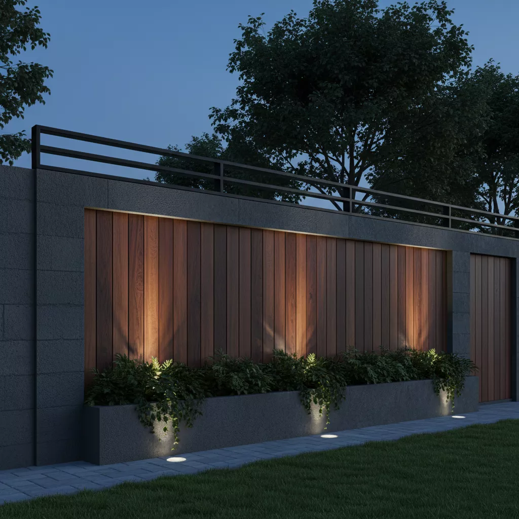model pagar rumah dari hebel Industrial Elegan dengan Kombinasi Kayu Ulin dan Besi Holo Hitam-interior konsultan splusa.id model pagar rumah dari hebel Industrial Elegan dengan Kombinasi Kayu Ulin dan Besi Holo Hitam-interior konsultan splusa.id