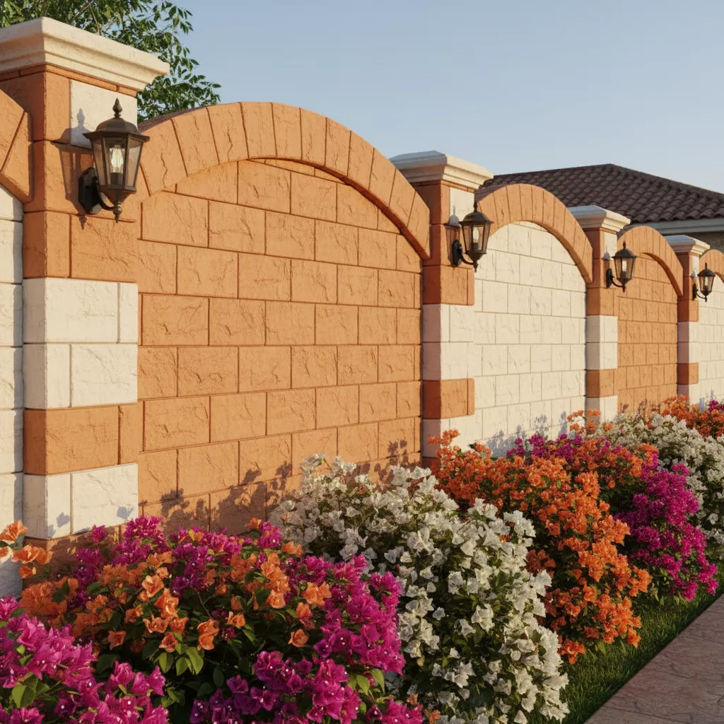 model pagar rumah dari hebel-Pagar Hebel Mediterania dengan Lengkungan dan Batu Alam Imitasi-interior konsultan splusa.id model pagar rumah dari hebel-Pagar Hebel Mediterania dengan Lengkungan dan Batu Alam Imitasi-interior konsultan splusa.id