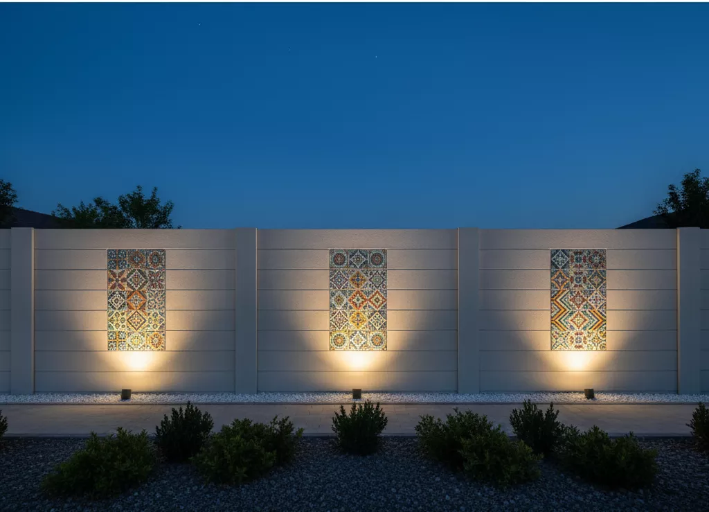 model pagar rumah dari hebel-Pagar Hebel Modern Etnik dengan Aksen Mozaik Keramik-interior konsultan splusa.id model pagar rumah dari hebel-Pagar Hebel Modern Etnik dengan Aksen Mozaik Keramik-interior konsultan splusa.id