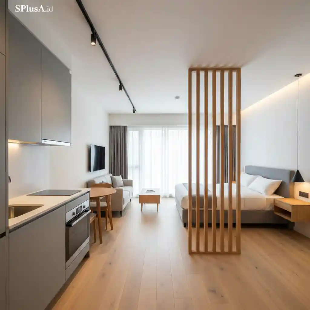 Contoh hasil pengerjaan renovasi interior apartemen studio modern-kontraktor interior apartemen studio jakarta terpercaya splusa.id Contoh hasil pengerjaan renovasi interior apartemen studio modern-kontraktor interior apartemen studio jakarta terpercaya splusa.id