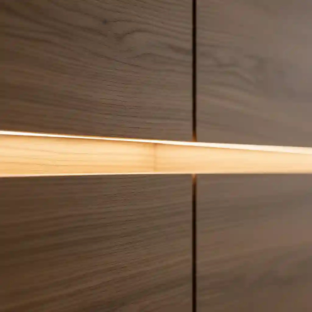 Detail finishing panel kayu interior rumah mewah-kontraktor interior jakarta terpercaya splusa.id Detail finishing panel kayu interior rumah mewah-kontraktor interior jakarta terpercaya splusa.id