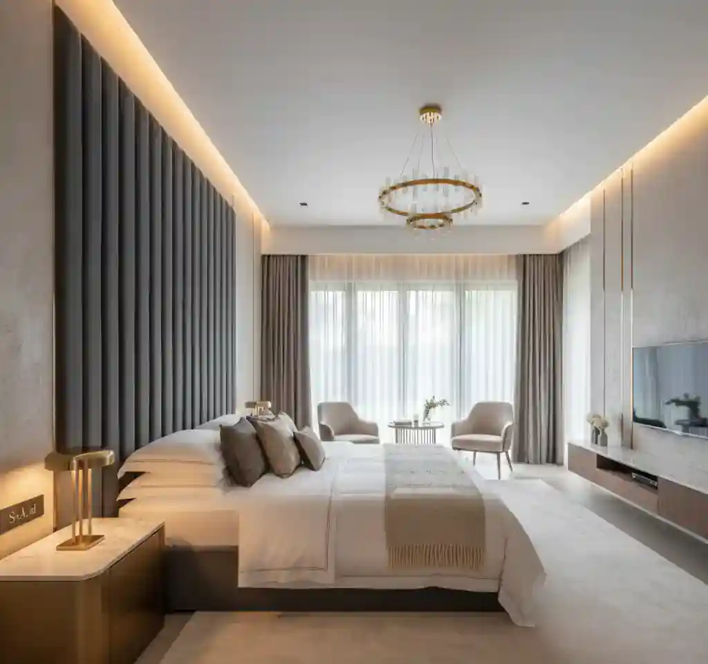 Hasil jasa dekorasi kamar tidur gaya modern luxury-kontraktor interior rumah jakarta terpercaya splusa.id Hasil jasa dekorasi kamar tidur gaya modern luxury-kontraktor interior rumah jakarta terpercaya splusa.id