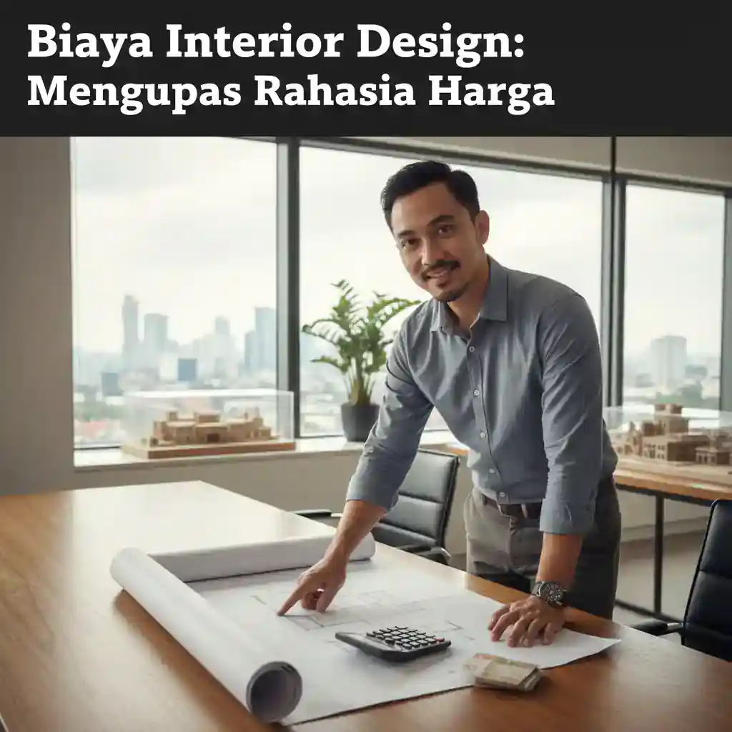 Ilustrasi Biaya Interior Design, desainer pria muslim SPlusA.id menjelaskan blueprint dan efisiensi anggaran kepada klien-jasa interior jakarta splusa.id
