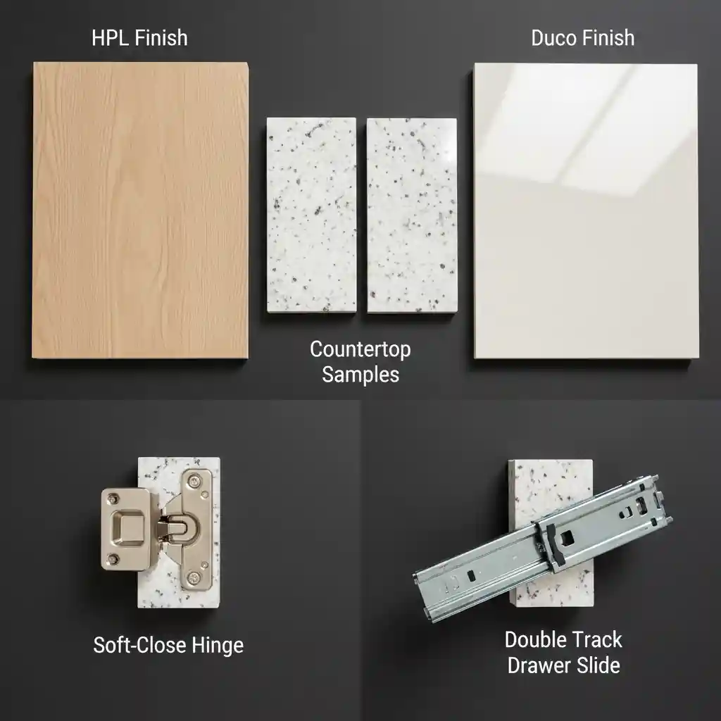 Perbandingan material kitchen set apartemen studio HPL dan Duco-kontraktor interior apartemen studio jakarta terpercaya splusa.id Perbandingan material kitchen set apartemen studio HPL dan Duco-kontraktor interior apartemen studio jakarta terpercaya splusa.id