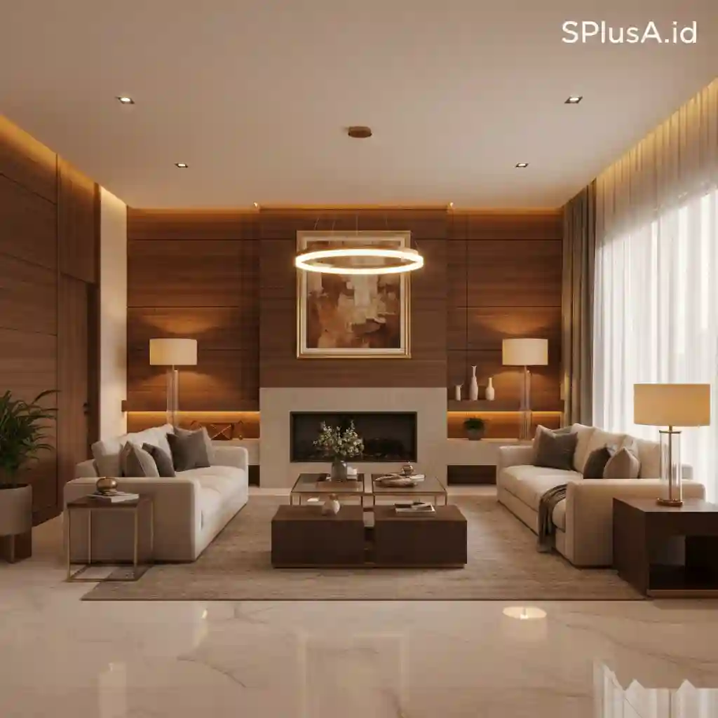 Portofolio hasil desain interior rumah modern oleh SPlusA.id