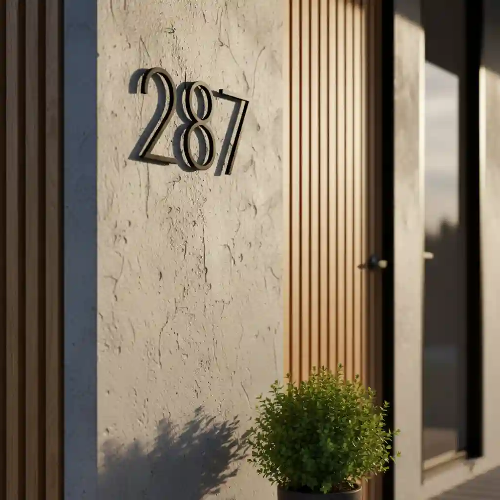 Tekstur dinding eksterior rumah minimalis modern kombinasi kayu dan beton-jasa desain dan kontraktor interior splusa.id