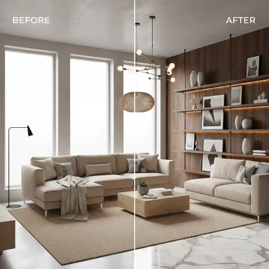 Transformasi ruangan before after renovasi interior rumah-kontraktor interior jakarta terpercaya splusa.id Transformasi ruangan before after renovasi interior rumah-kontraktor interior jakarta terpercaya splusa.id