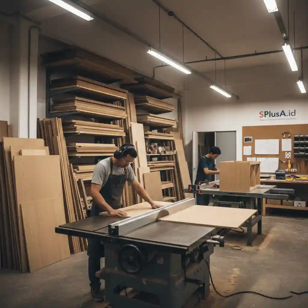 Workshop pembuatan furniture custom SPlusA.id, kontraktor interior Jakarta berpengalaman-kontraktor interior jakarta terpercaya splusa.id Workshop pembuatan furniture custom SPlusA.id, kontraktor interior Jakarta berpengalaman-kontraktor interior jakarta terpercaya splusa.id