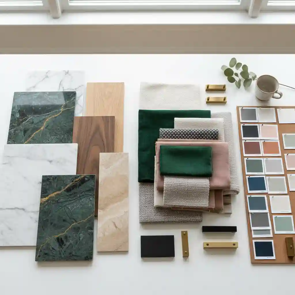 Contoh material interior dan moodboard desain dari kontraktor interior SPlusA.id Jakarta Contoh material interior dan moodboard desain dari kontraktor interior SPlusA.id Jakarta