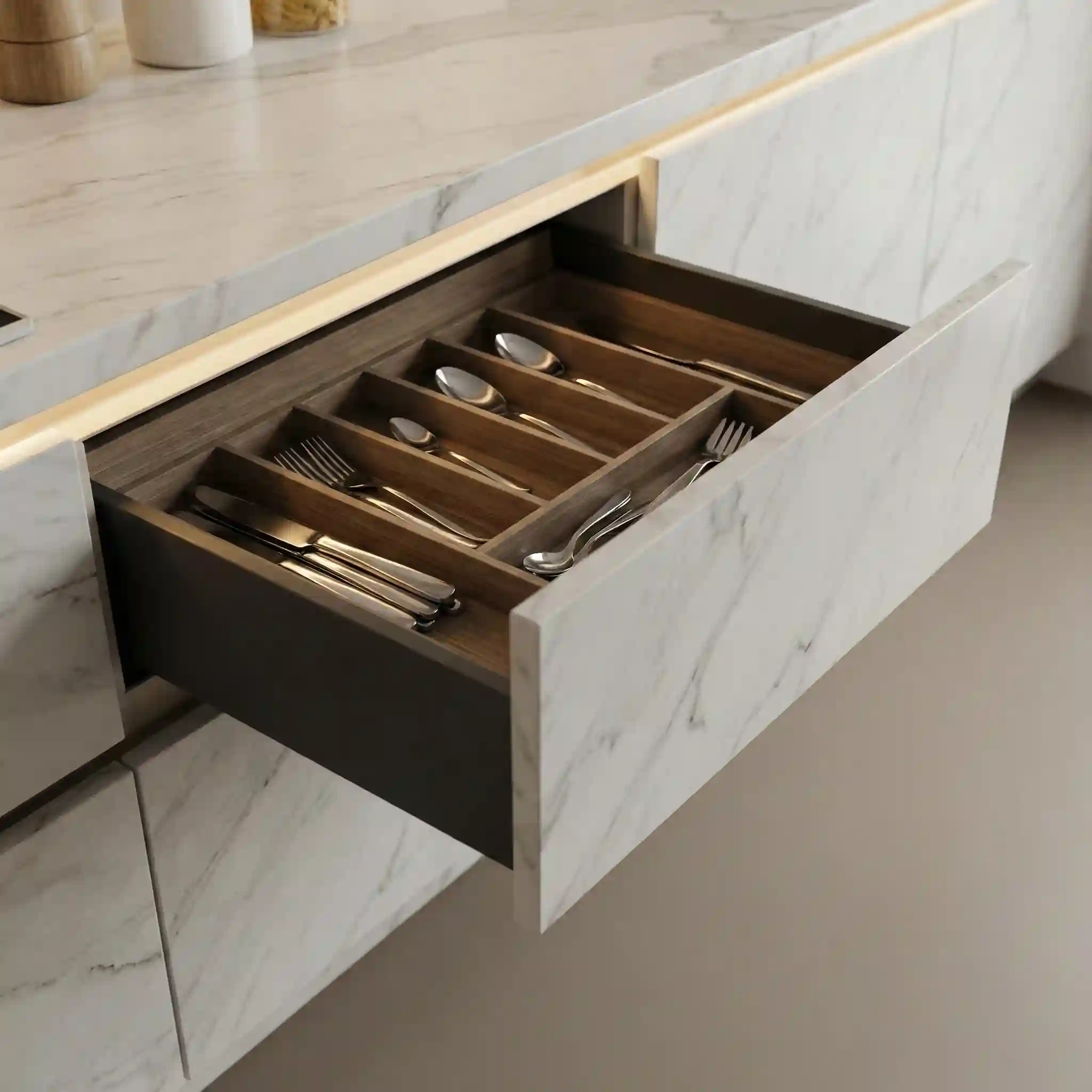 Detail kualitas custom furniture kitchen set karya kontraktor interior Jakarta dengan finishing HPL premium-kontraktor interior SPLusA.id Detail kualitas custom furniture kitchen set karya kontraktor interior Jakarta dengan finishing HPL premium-kontraktor interior SPLusA.id