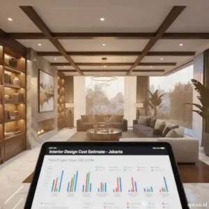Ilustrasi tarif desain interior modern yang mewah dan nyaman-jasa desain dan kontraktor interior jakarta splusa.id