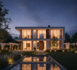 Jasa render arsitektur untuk visualisasi malam hari yang estetik-kontraktor interior jakarta terpercaya splusa.id