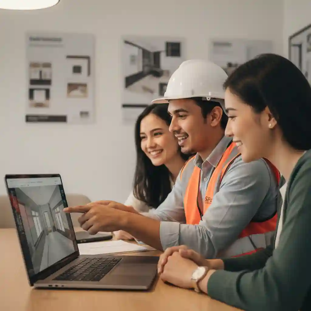 Konsultasi tarif jasa desain interior dengan tim SPlusA.ID